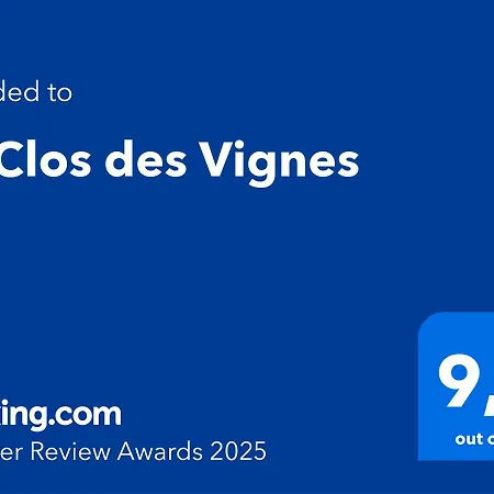Alojamento de Acomodação e Pequeno-almoço Le Clos Des Vignes 3*